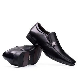 Mocassim Masculino Social Fascar Preto Em Couro