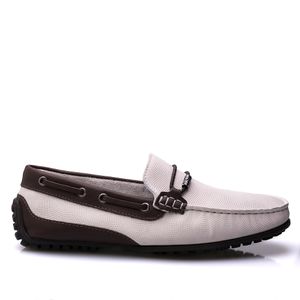Drive Masculino Fascar Off-White Em Couro