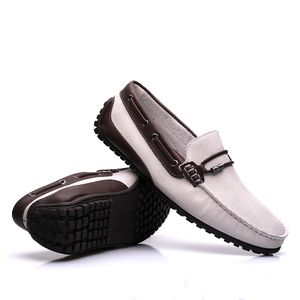 Drive Masculino Fascar Off-White Em Couro
