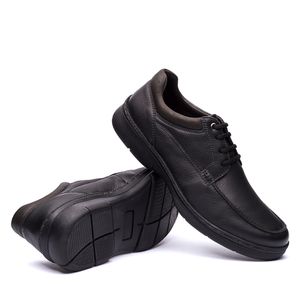 Sapato Masculino Casual Fascar Derby Em Couro