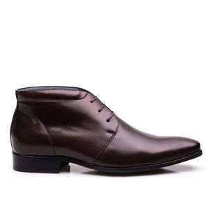Bota Masculina Social Fascar Airtech Marrom Em Couro
