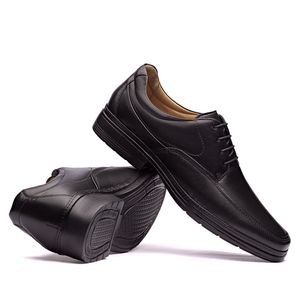 Sapato Masculino Social Fascar Lite Derby Em Couro