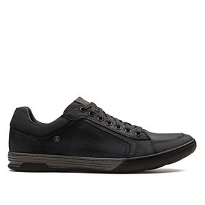 Tênis Masculino Casual Fascar Barcelos Marrom Em Couro Tênis Masculino Casual Fascar Barcelos Marrom Em Couro