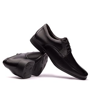 Sapato Masculino Social Fascar Active Air Flow Derby Em Couro