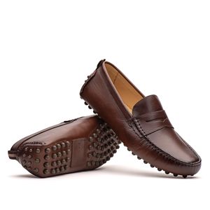 Drive Masculino Fascar Marrom Em Couro
