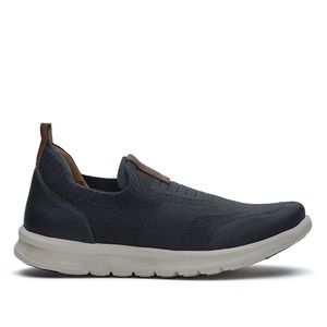 Tênis Masculino Casual Fascar Lite Cinza Em Knit