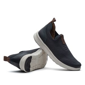 Tênis Masculino Casual Fascar Lite Cinza Em Knit