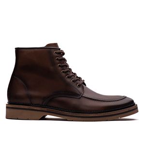 Coturno Masculino Fascar Marrom Em Couro