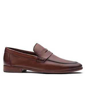 Mocassim Masculino Social Fascar Penny Loafer Em Couro