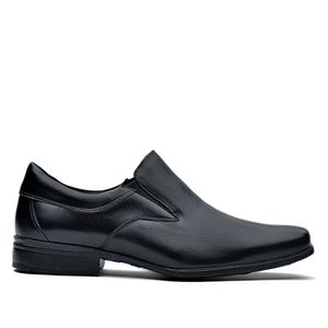 Mocassim Masculino Social Fascar Acitive Air Flow Preto Em Couro