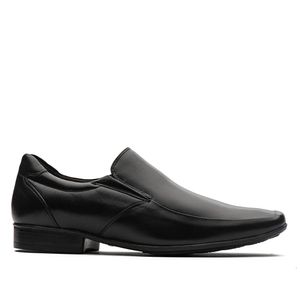 Mocassim Masculino Social Fascar Preto Em Couro