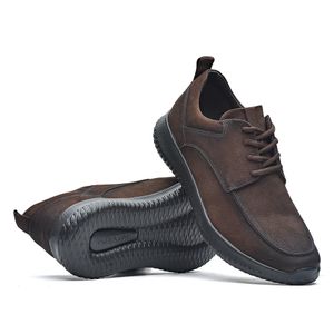 Sapato Masculino Casual Fascar Lite Derby Marrom Em Couro