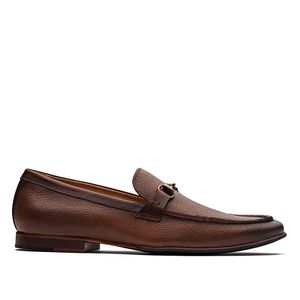 Mocassim Masculino Casual Fascar Marrom Em Couro