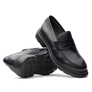 Mocassim Masculino Casual Fascar Lite Penny Loafer Preto Em Couro