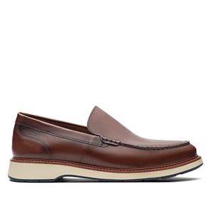 Mocassim Masculino Casual Fascar Marrom Em Couro