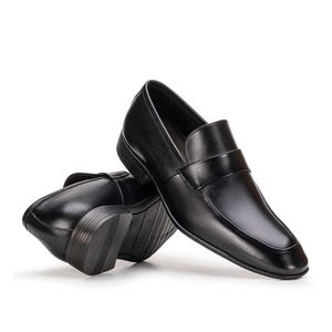 Mocassim Masculino Social Fascar Preto Em Couro