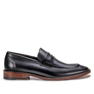 Mocassim Masculino Social Fascar Valença Penny Loafer Em Couro