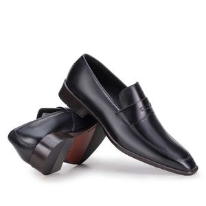 Mocassim Masculino Social Fascar Coimbra Penny Loafer Em Couro