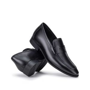 Mocassim Masculino Social Fascar Airtech Preto Em Couro