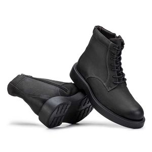 Bota Masculina Casual Fascar Lite Cinza Em Couro