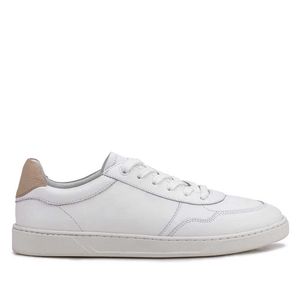 Tênis Feminino Fascar Branco Em Couro