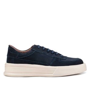Tênis Masculino Casual Fascar Cinza Em Couro