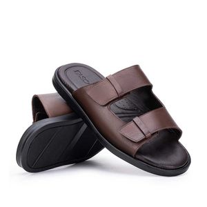 Chinelo Masculino Fascar Em Couro