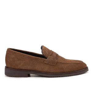 Mocassim Masculino Casual Fascar Marrom em Couro