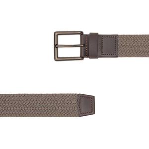 Cinto Masculino Casual Fascar Em Lona Flexível e Couro